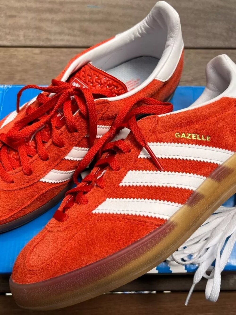 New Adidas Gazelle Sneaker Red Shoes